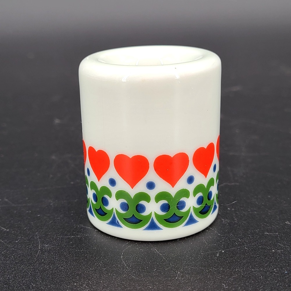 Vintage Funny Design West Germany Porcelain Heart Candle Holder